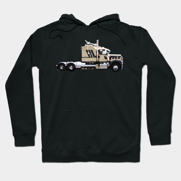 big truck Hoodie by rickylabellevie